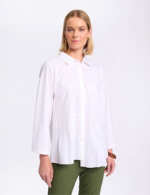 PLEATED ESSENTIAL SHIRT