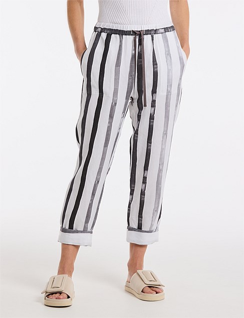 BRUSHED STRIPE PANT