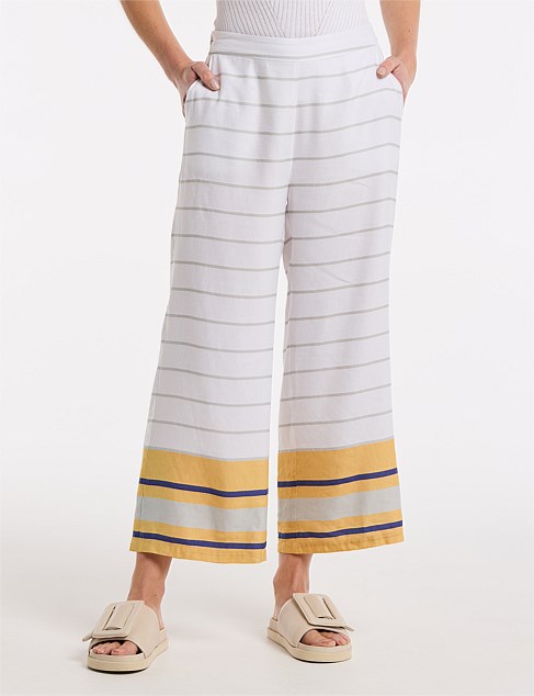 WIDE LEG STRIPE PANT