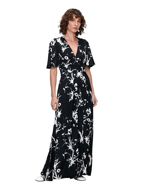 FLEUR NOIR MAXI DRESS