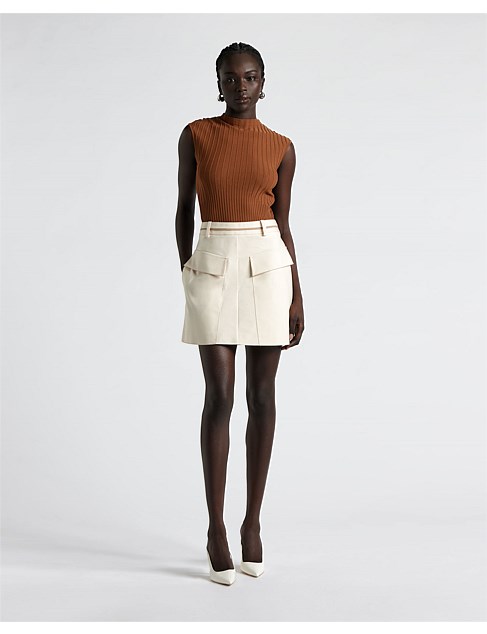 ORGANIC COTTON UTILITY MINI SKIRT