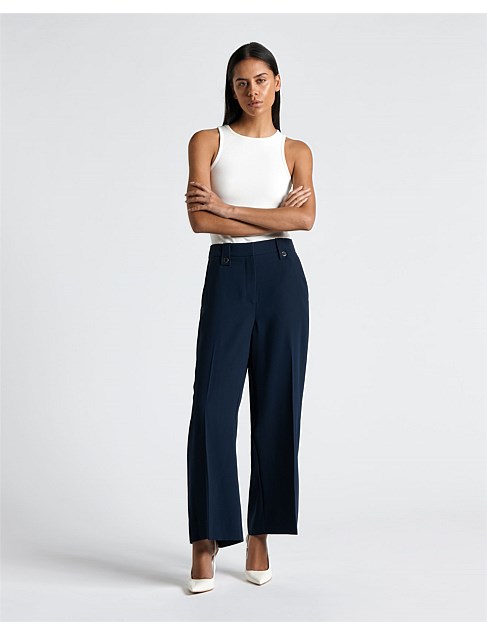 BUTTON DETAIL CROPPED PANT