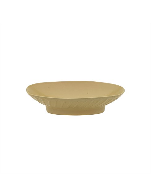 Portsea Oval Foot Dish Ochre