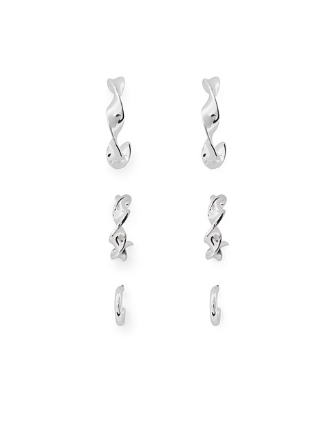 TWIST HOOP 3 PACK EAR