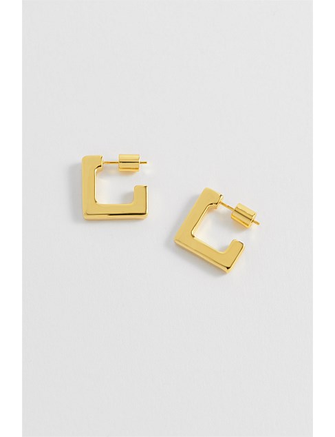 SQUARE HOOP EARRINGS