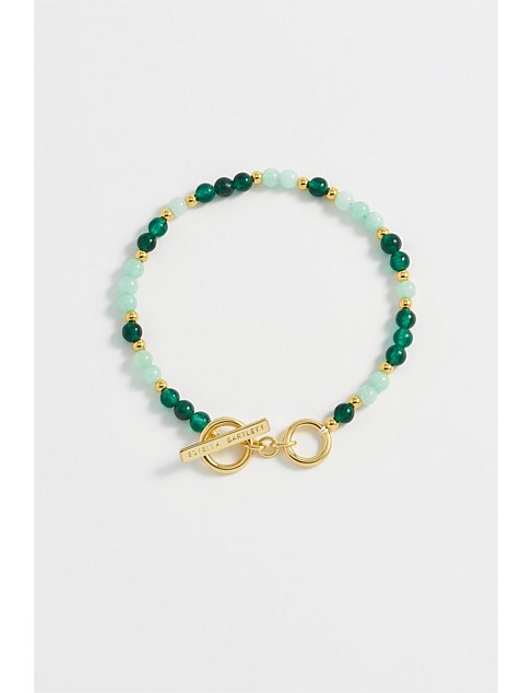 SEMI-PRECIOUS T-BAR BRACELET