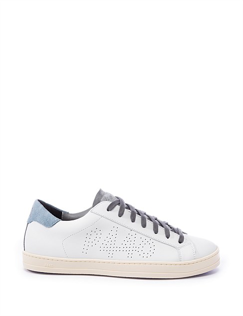 JOHN WHITE/STONE LEATHER SNEAKER