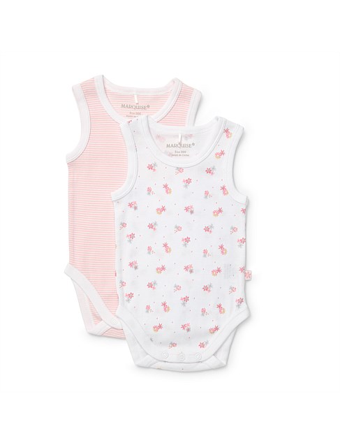 2 Pack Sleeveless Bodysuit