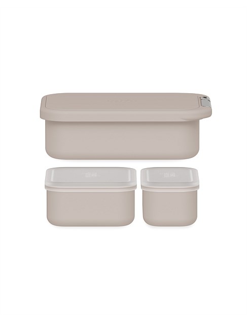 LUNCH CONTAINER WITH SILICONE LID 1.65L MOON DUST