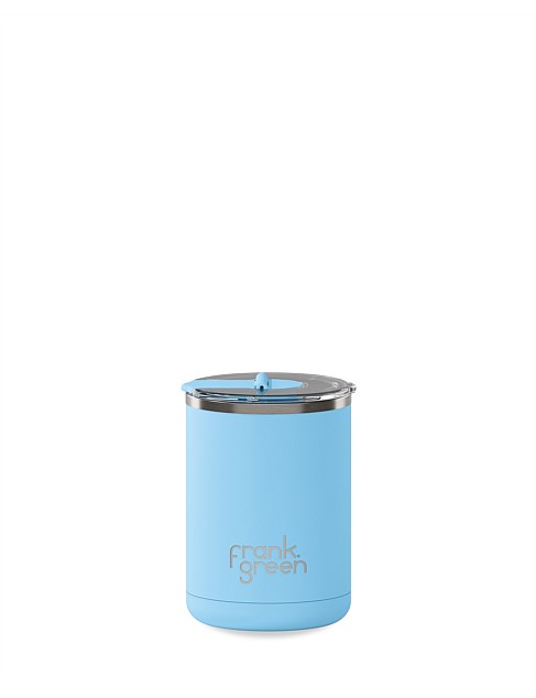 REUSABLE CUP WITH HINGED LID 355ML SKY BLUE