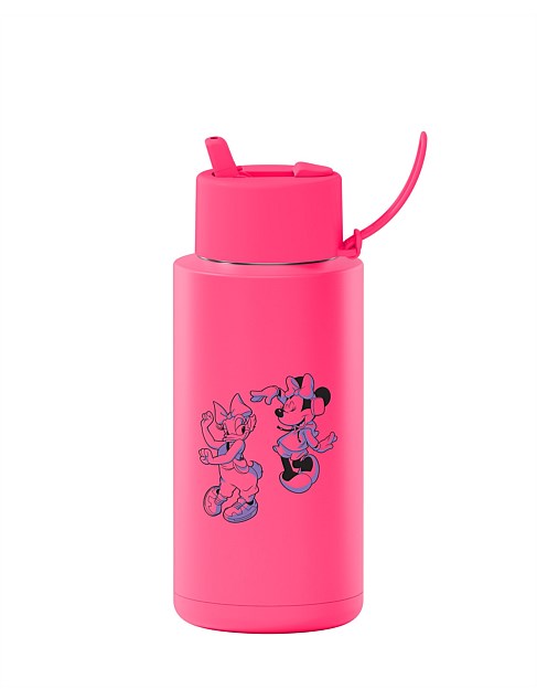 ULTIMATE CERAMIC REUSABLE BOTTLE W STRAW LID MINNIE & PLUTO