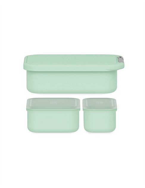 LUNCH CONTAINER WITH SILICONE LID 1.65L MINT GELATO