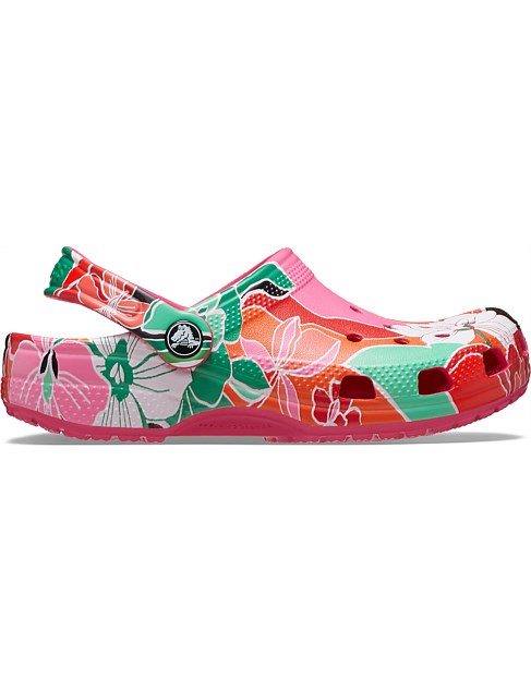 Cls Woodcut Floral Clog K