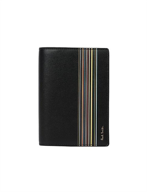 STRIPED PASSPORT WALLET