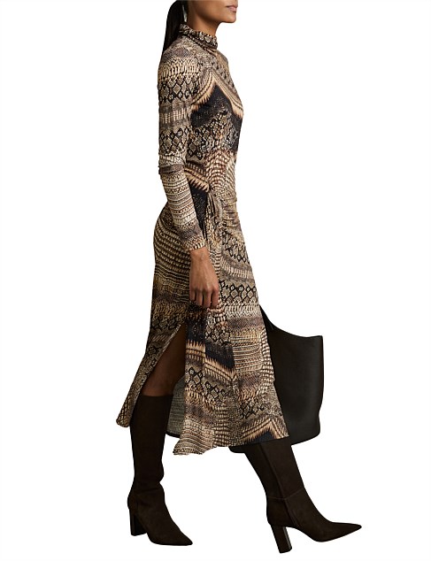 Naomi Printed Midi dress