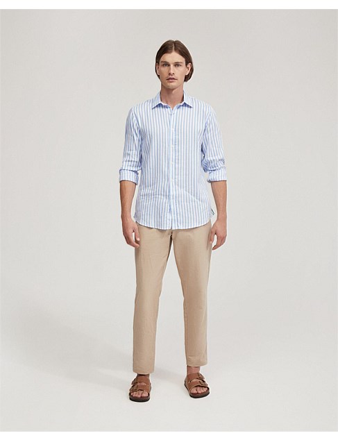 FERGUS LINEN STRIPED SHIRT