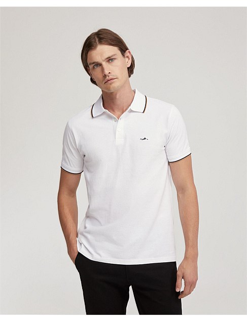 DEREK COTTON PIQUE TIPPING POLO