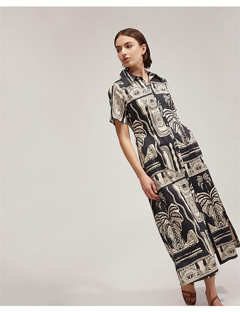 JASMINE PRINTED SHIRT DRESS