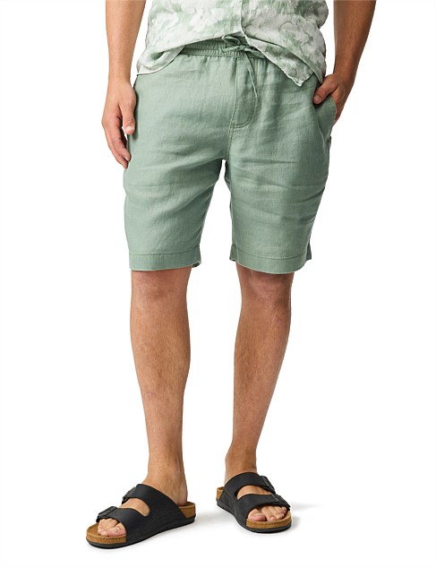 LINEN 9" RESORT SHORT-HUNTER