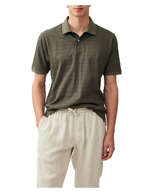 EVANS BAY SHORT SLEEVE POLO-FOREST