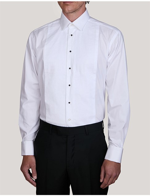 PLEAT CLASSIC STUD FRONT PEAK SHIRT