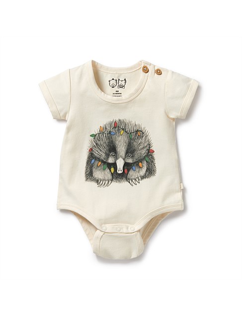 Puggle Organic Christmas Bodysuit