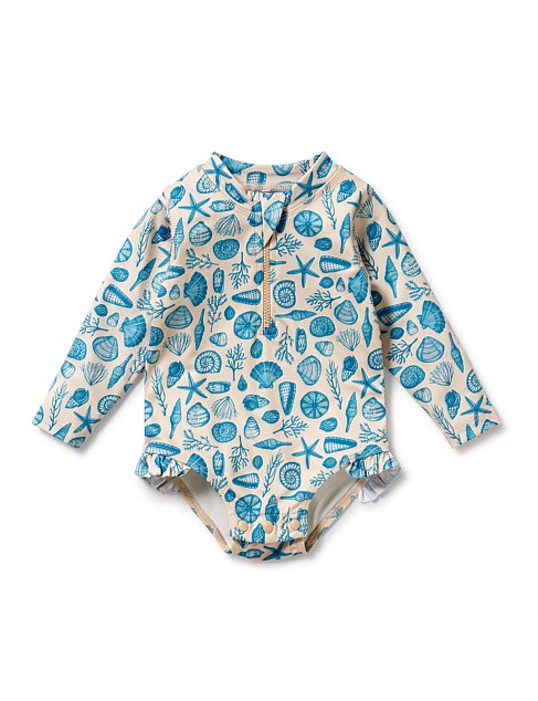 Shells Long Sleeve Swimsuit