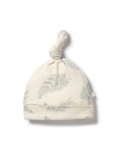 Forever Ferns Organic Pointelle Knot Hat