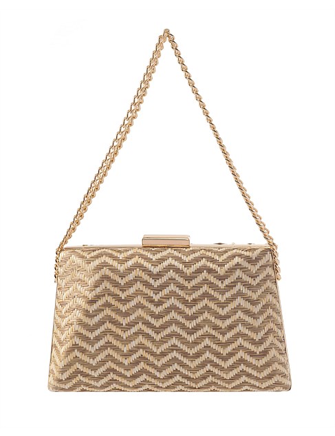 CHAIN RAFFIA BAG