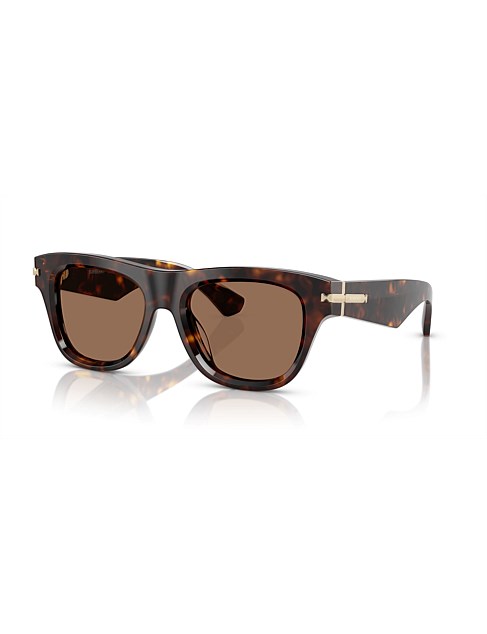 Square HAVANA DARK BROWN Sunglasses