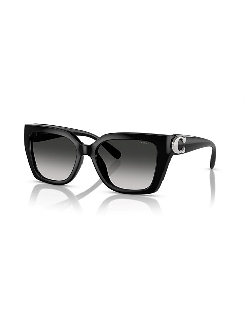 Square BLACK GREY GRADIENT Sunglasses