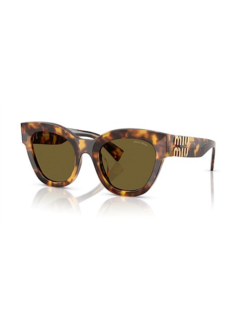 Square HAVANA DARK BROWN Sunglasses