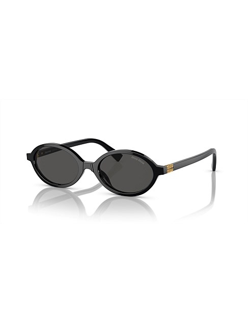 Oval BLACK DARK GREY Sunglasses