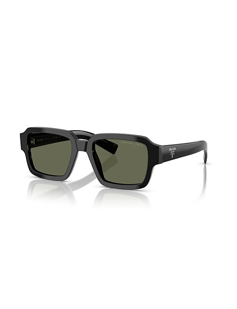 Square BLACK GREEN POLAR Sunglasses