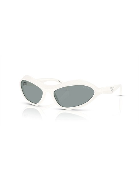 Irregular WHITE DARK GREY Sunglasses