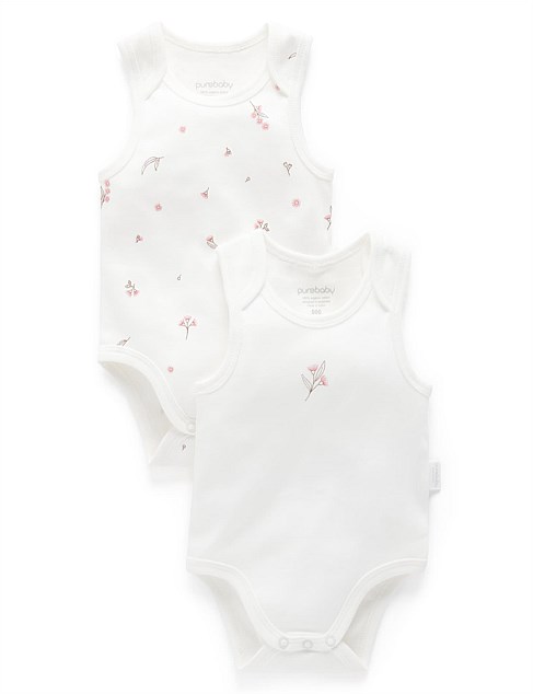 2 Pack Singlet Bodysuit