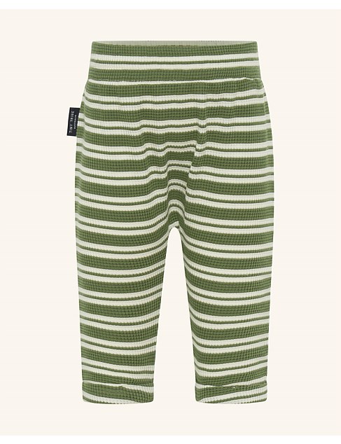 Forest Stripe Waffle Drop Crotch Pant