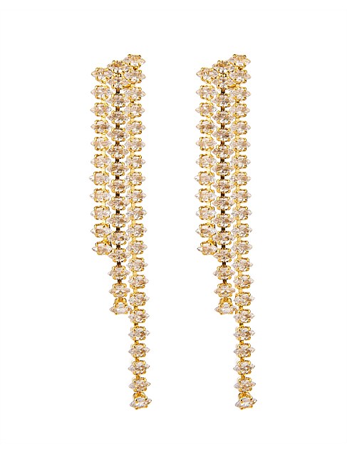 SPARKLE FRINGE EARRINGS