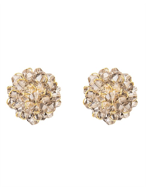 BEADED STUD EARRINGS