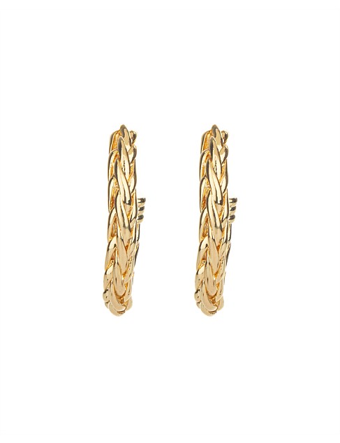 BRAIDED HOOP EARRINGS