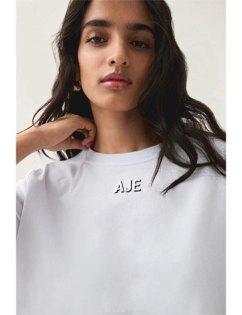 Breathe Embroidered Logo Tee