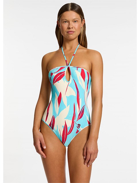 Fauna Bandeau Halter One Piece Swimsuit