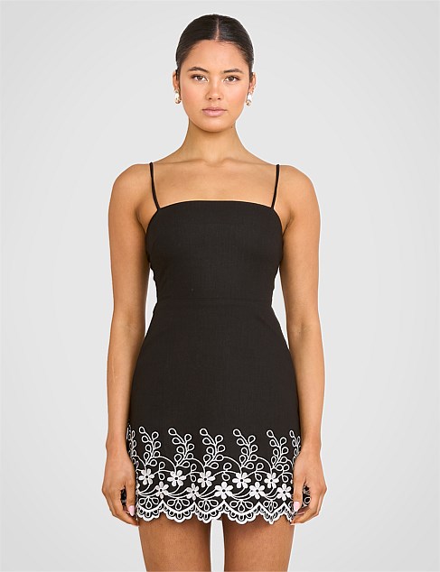 FIFI EMBRODIERED MINI DRESS