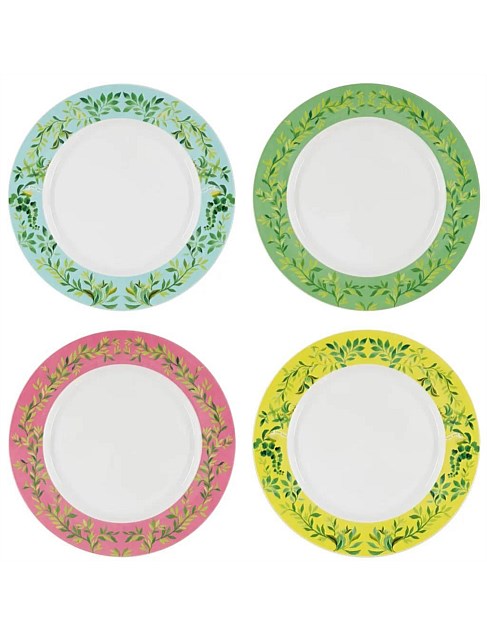 IKEBANA DAMASK DINNER PLATE 27CM Set 4