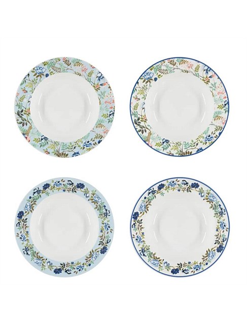 PORCELAINE DE CHINE PASTA BOWL 23CM Set 4