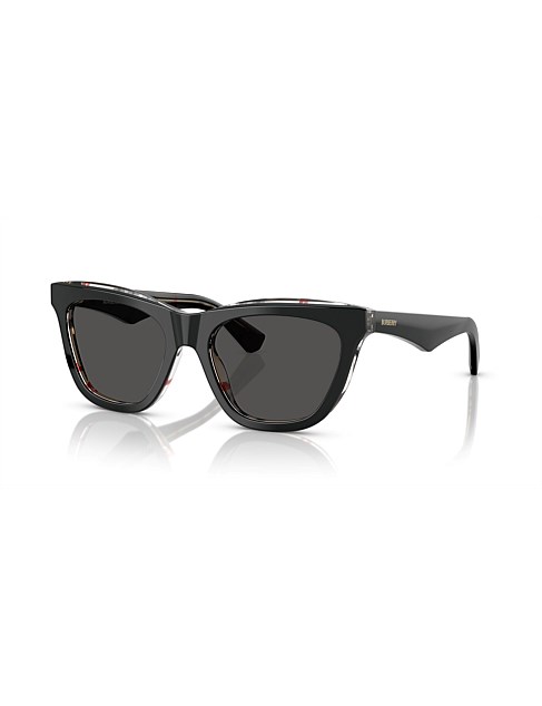 Cat Eye BLACK DARK GREY Sunglasses