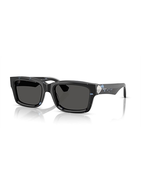 Rectangle BLUE DARK GREY Sunglasses