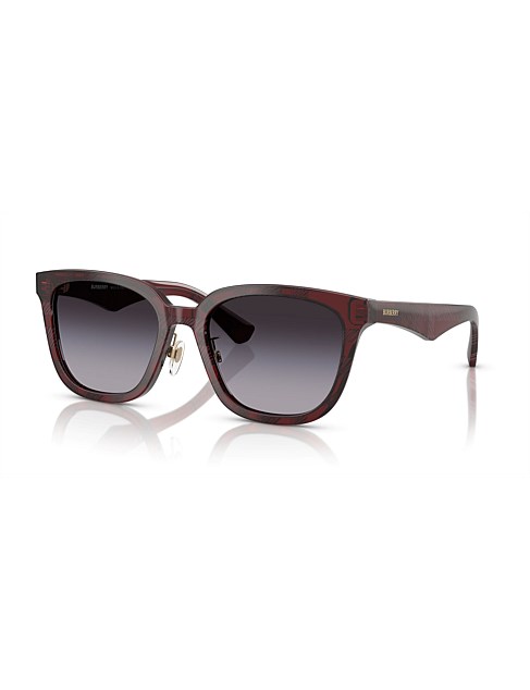 Square BORDEAUX GREY GRADIENT Sunglasses