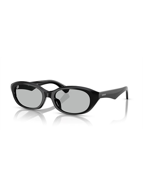 Oval BLACK LIGHT GREY Sunglasses