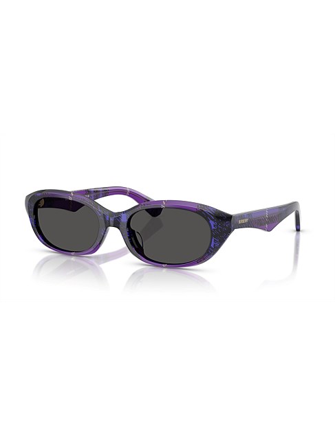 Oval VIOLET DARK GREY Sunglasses